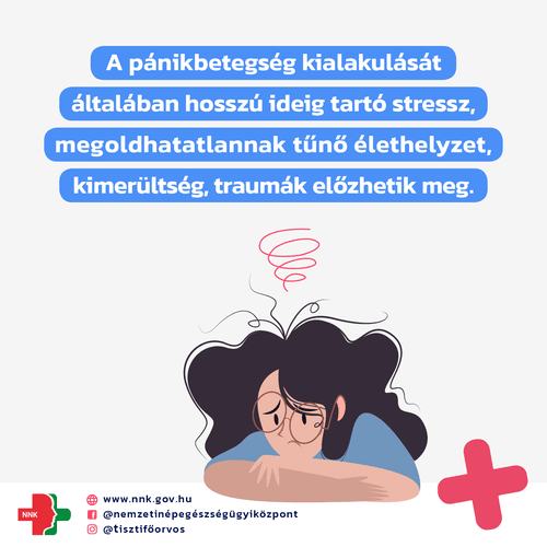 A pánikbetegség kialakulását általában hosszú ideig tartó stressz, megoldhatatlannak tűnő élethelyzet, kimerültség, traumák előzhetik meg.