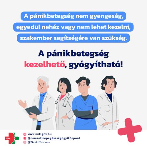 A pánikbetegség nem gyengeség, egyedül nehéz vagy nem lehet kezelni, szakember segítségére van szükség. A pánikbetegség kezelhető, gyógyítható!